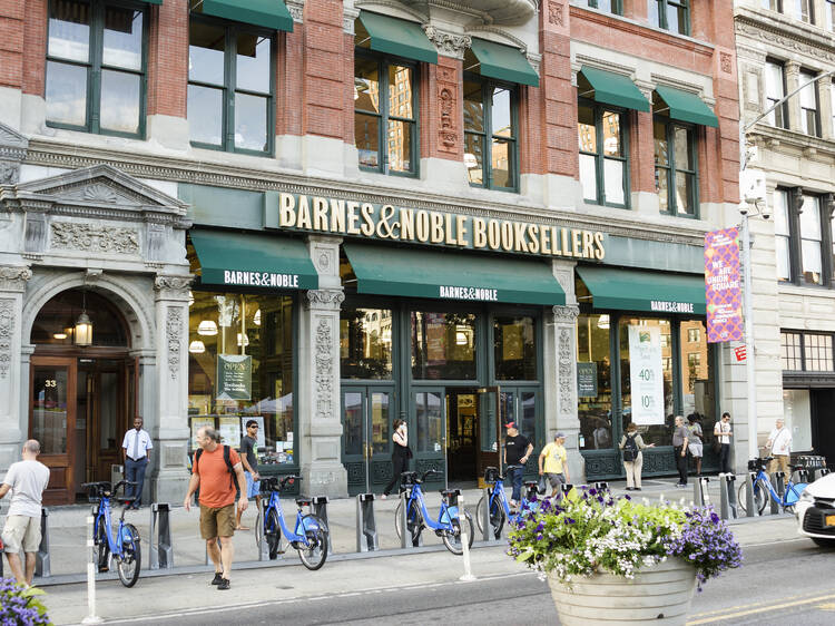 Grab a book at Barnes & Noble Union Square