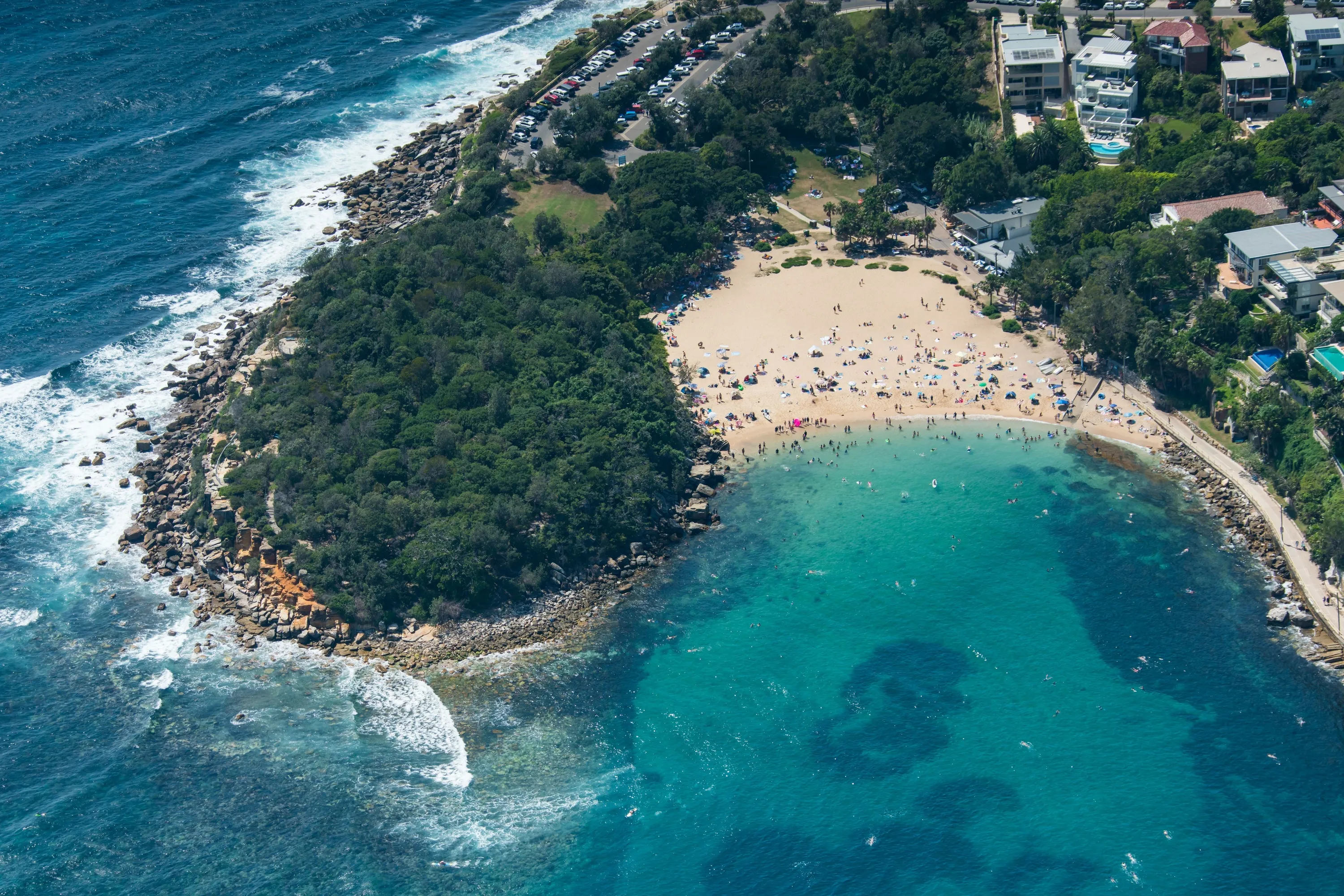 Aerial view of beach