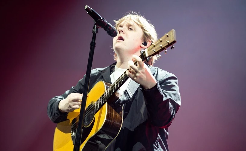 Lewis Capaldi performing live
