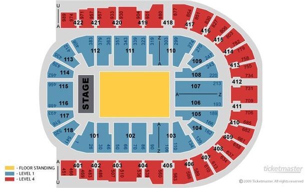 Ariana Grande seating plan at the O2