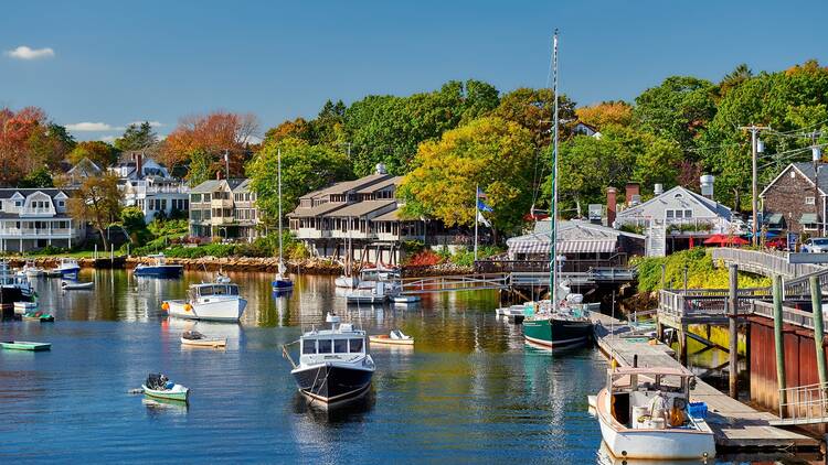 Fishing boats docked in Ogunquit, Maine