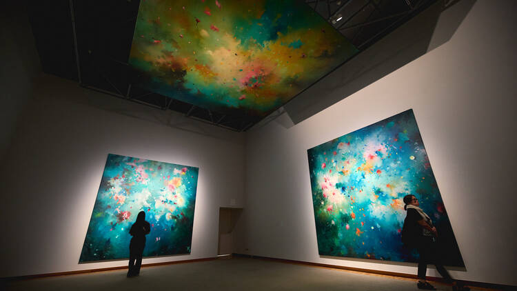 4. 灰とバラの「あいま」を埋めていく。