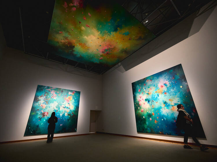 4. 灰とバラの「あいま」を埋めていく。