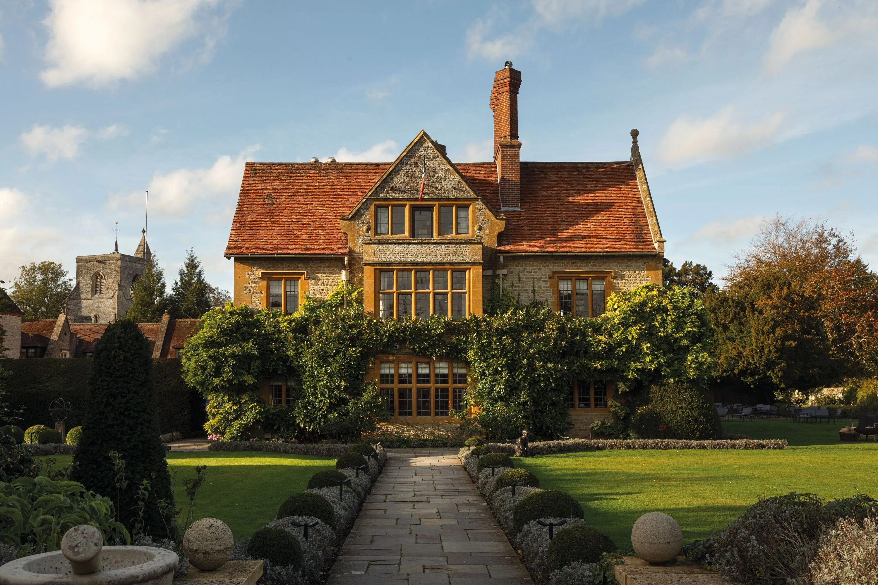 Exterior of Le Manoir aux Quat'Saisons