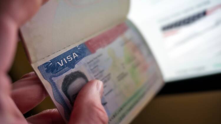 American visa in passport