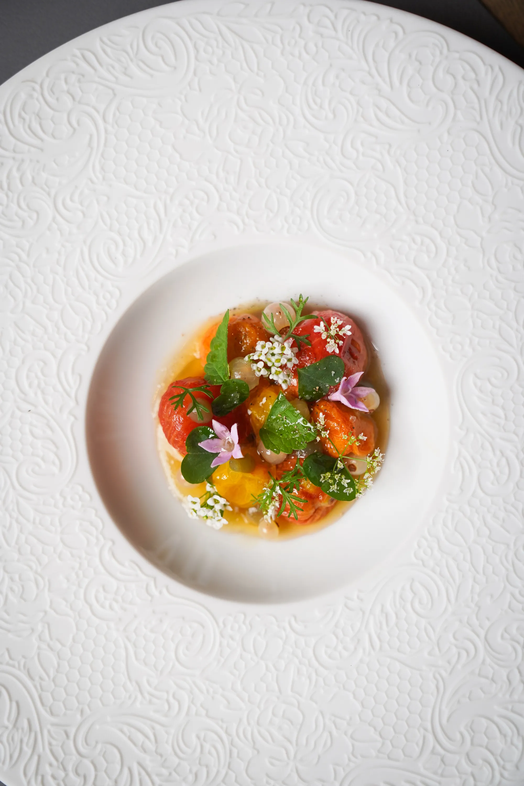 Heirloom tomatoes at Enigma