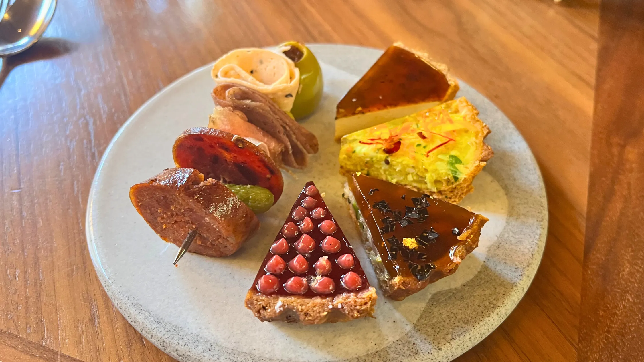 Plate of fish charcuterie