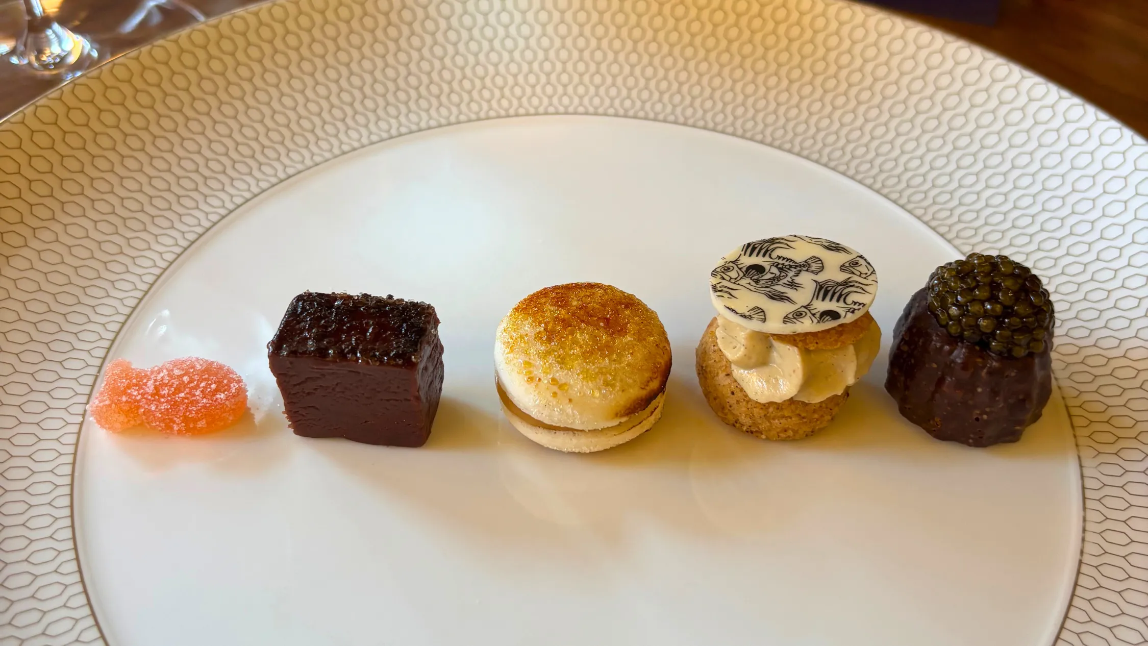 Plate of desserts