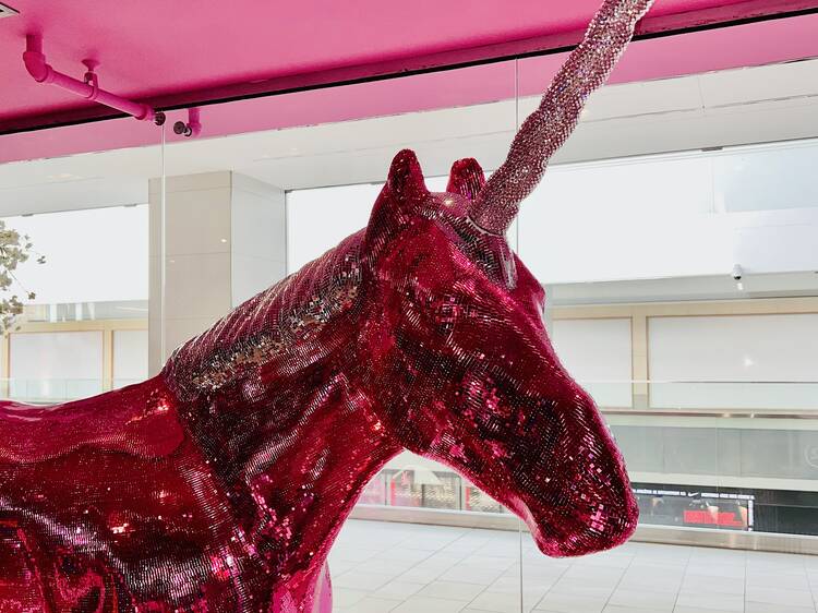 A gigantic pink sparkly unicorn is taking over Time Out Market Montréal with free cocktails A gigantic pink sparkly unicorn is taking over Time Out Market Montréal with free cocktails