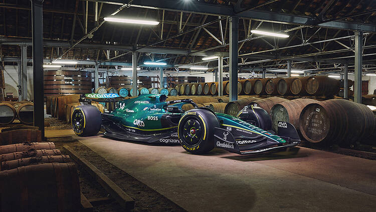 Aston Martin F1 Glenfiddich photo shoot. Photo by Guido De Bortoli/Getty Images