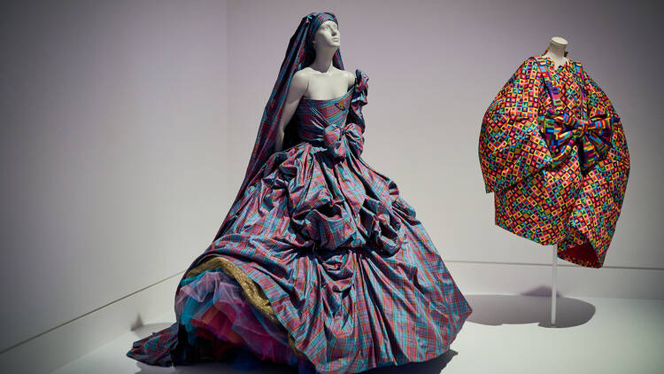 Fashion on display at the NGV's Westwood | Kawakubo exhibition.
