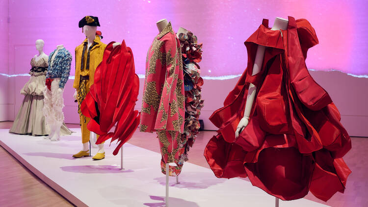 Fashion on display at the NGV's Westwood | Kawakubo exhibition.