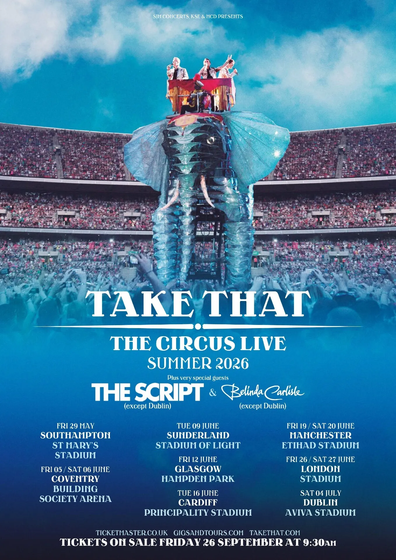 Take That, The Circus Live Tour 2026