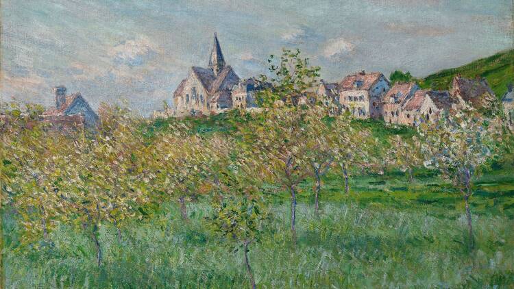 Claude Monet, PRINTEMPS A GIVERNY, EFFET D'APRES-MIDI