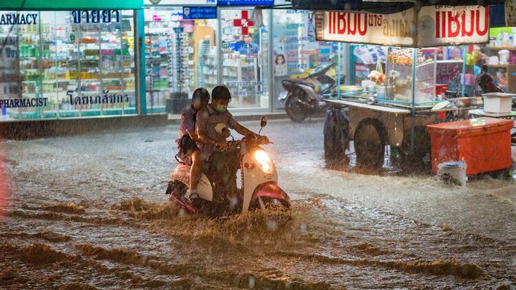Bangkok is set for four days of typhoon-fuelled rain