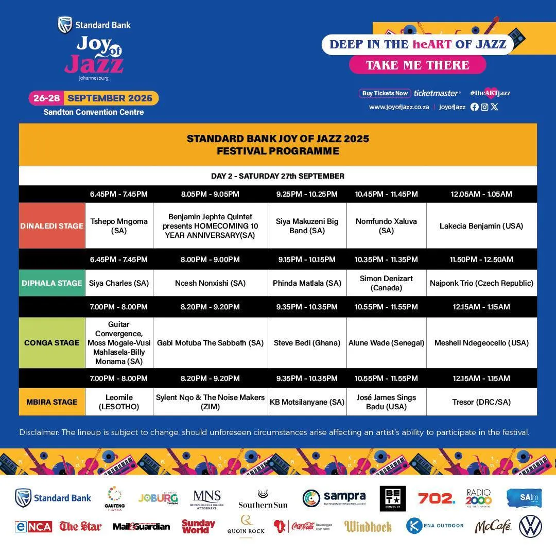 Joy of Jazz Friday line up