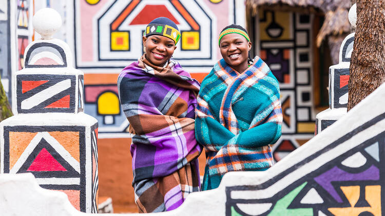 Ndebele ladies at Lesedi Cultural Village