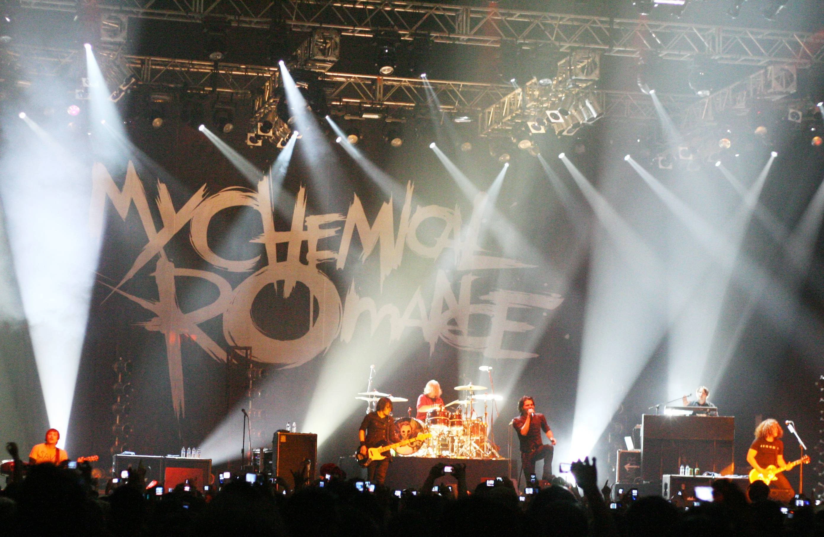 My Chemical Romance performing live