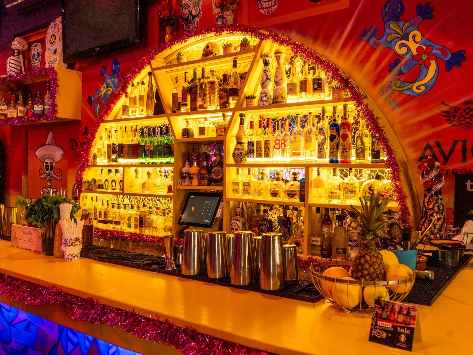 The bar at La Borracha, Labone, Accra