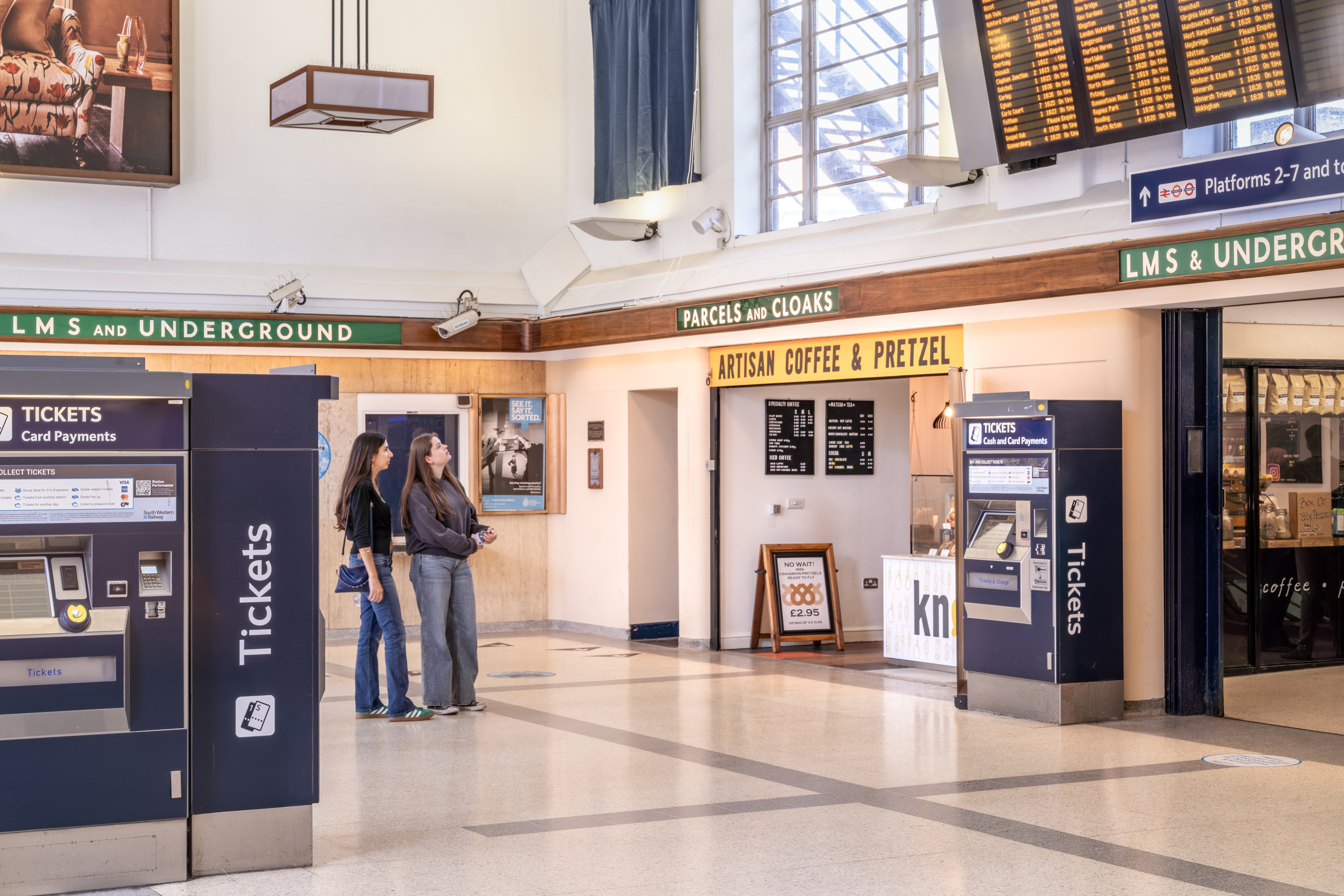 The booking hall of the newly revamped Richmond Station