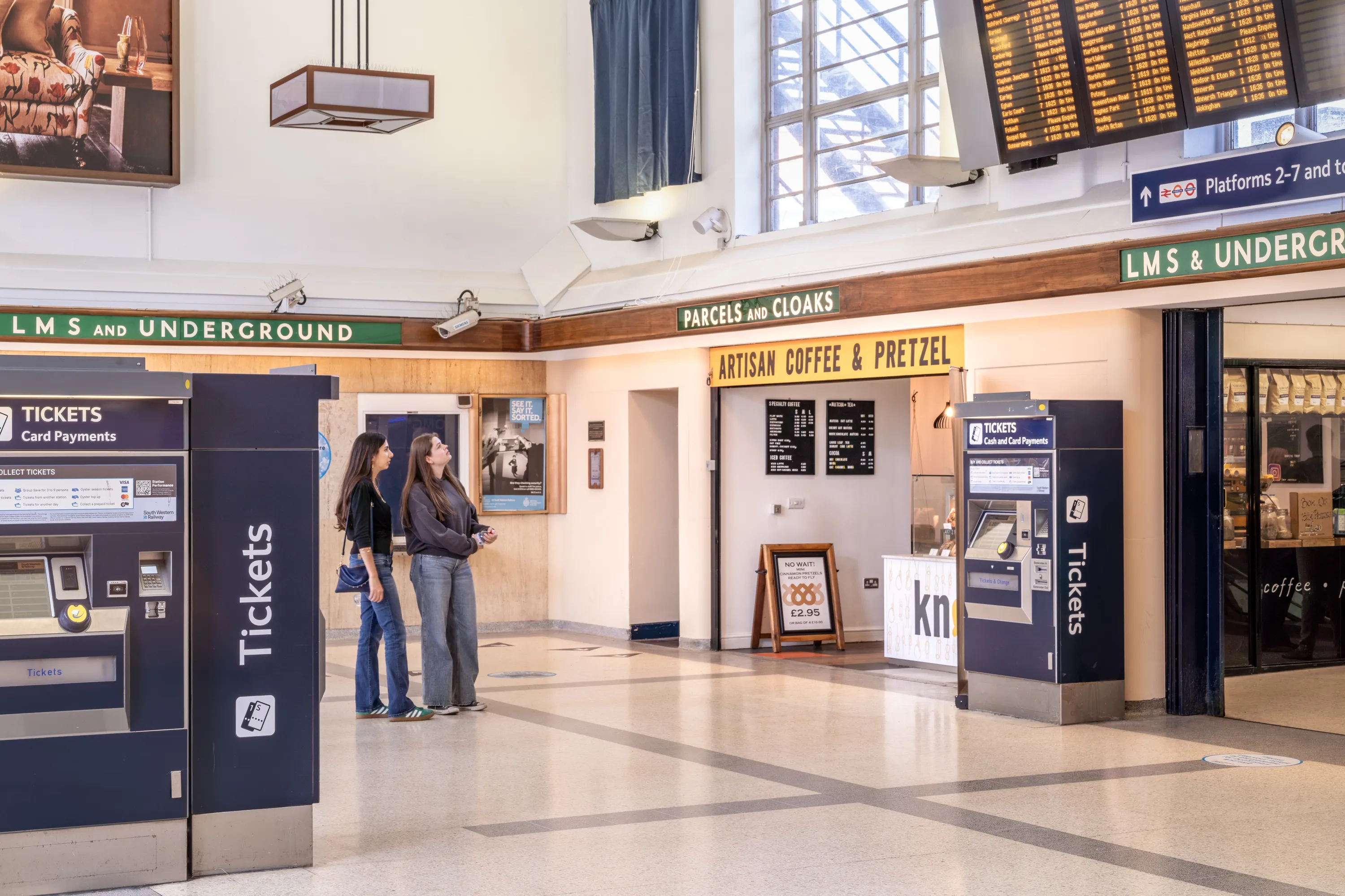 The booking hall of the newly revamped Richmond Station
