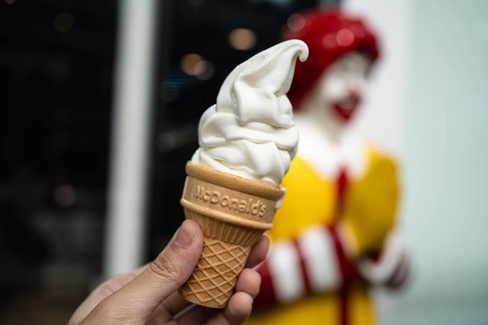 McDonald's soft serve ice cream