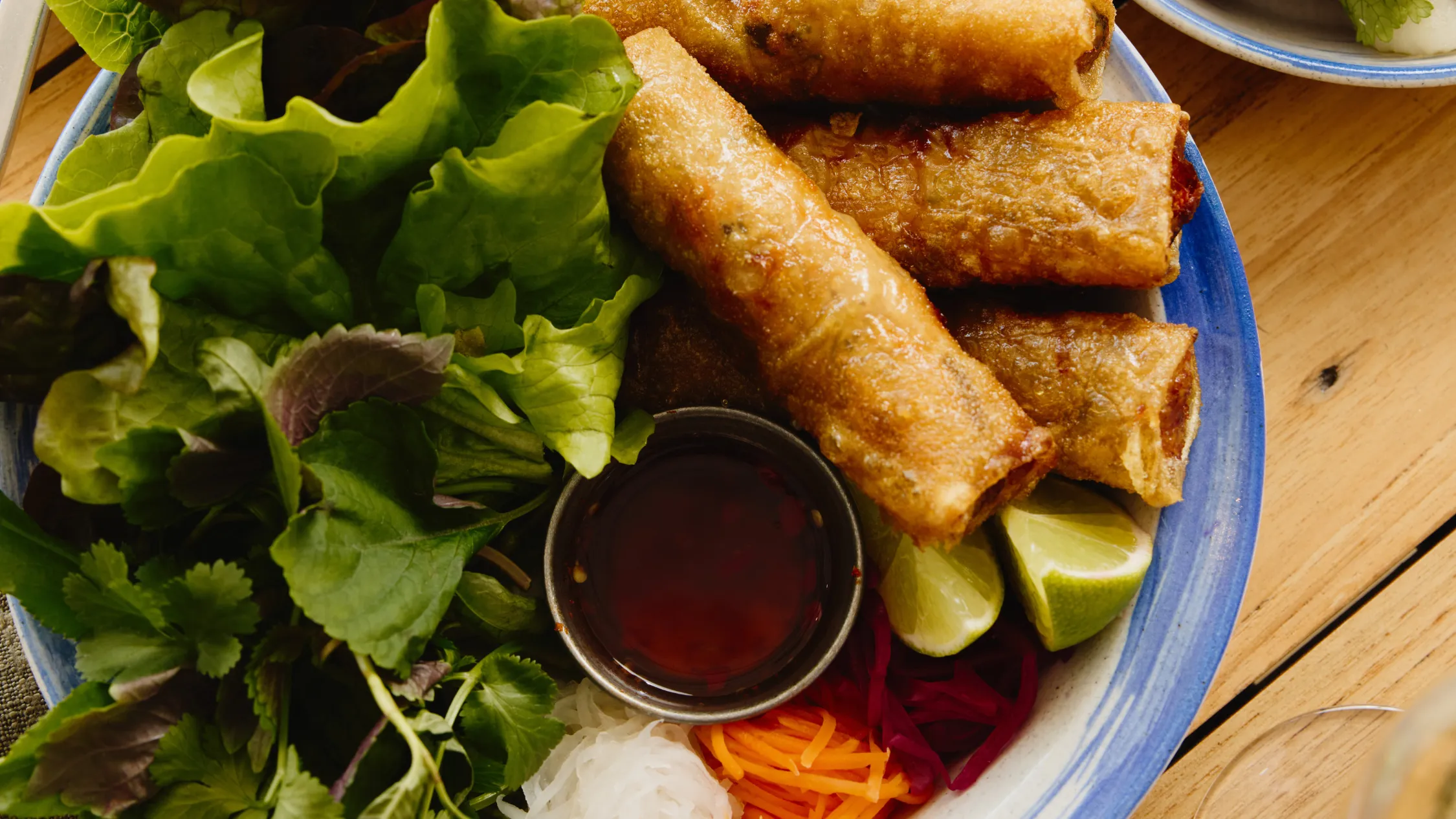 Spring rolls at Opera Bar