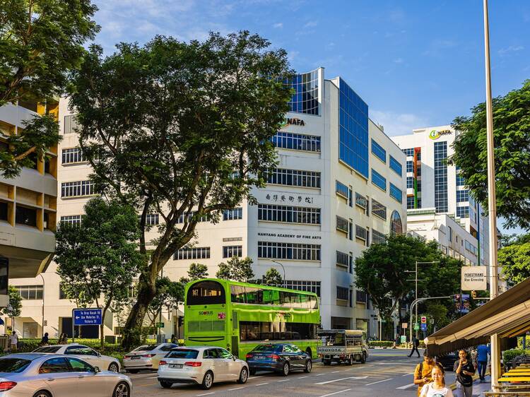 Singapore - 11.08.2023: NAFA - Nanyang Academy of Fine Arts.