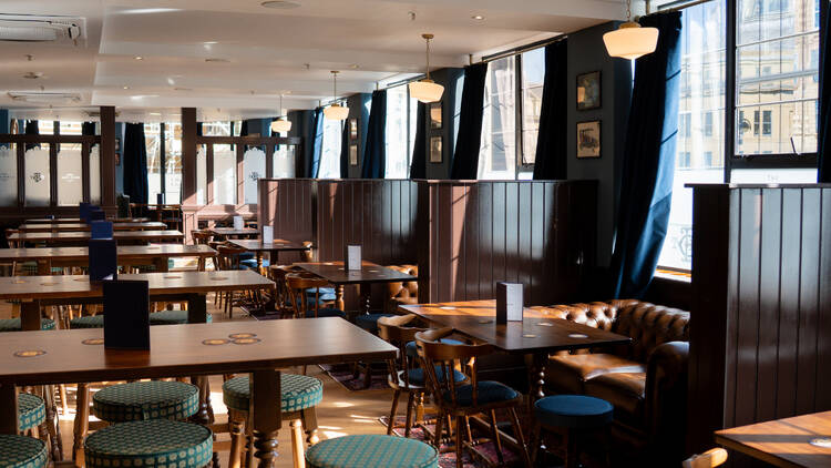 The interior of Greggs first ever UK pub in Newcastle