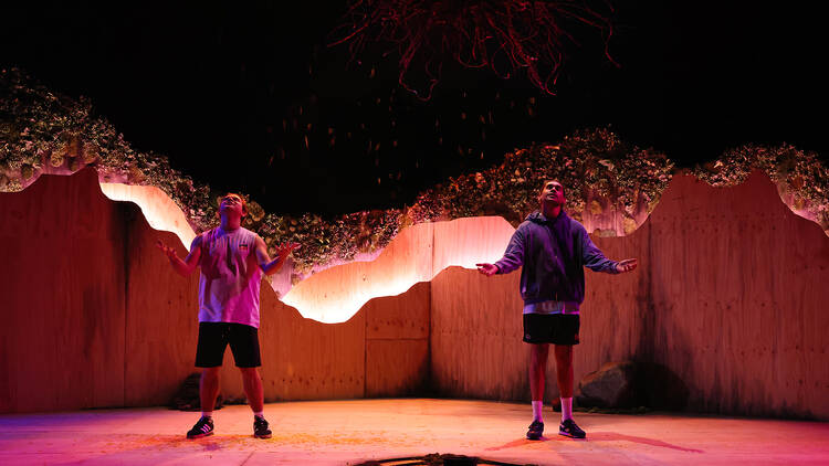 Two actors in Whitefella Yella Tree