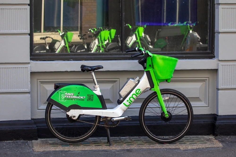 Lime bike in central London