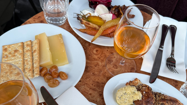 Snacks and wine at Paradise