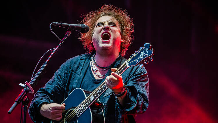 The Cure, performing live
