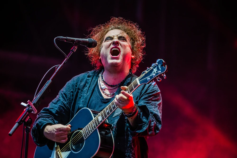 The Cure, performing live