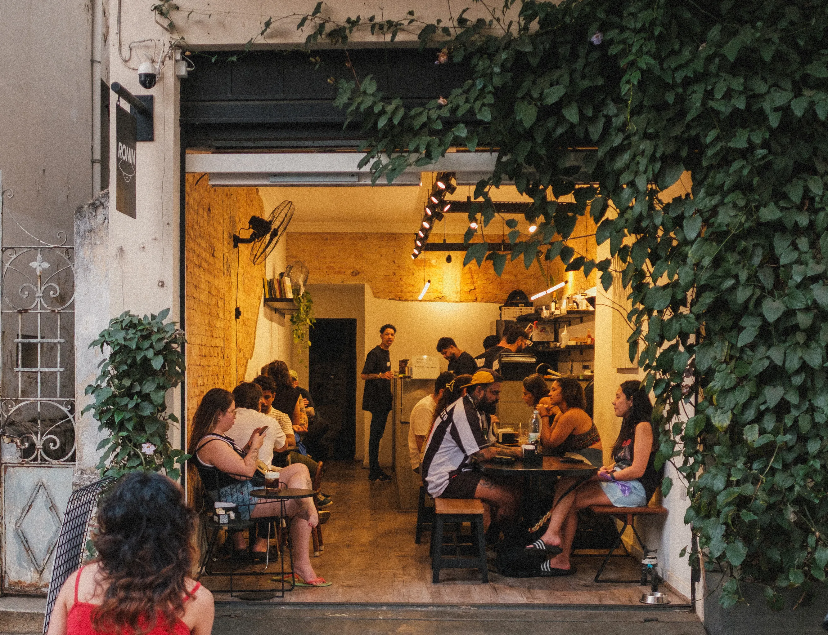 People eating in a cafe in Sao Paulo