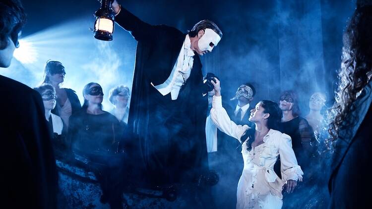 Hugh Panaro and Francesca Mehrotra in Masquerade