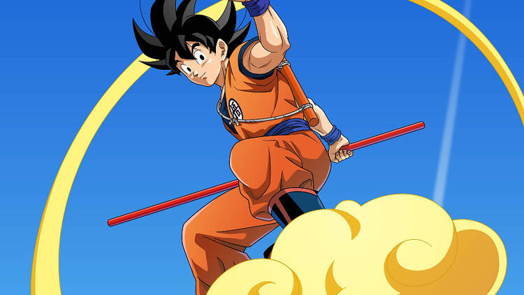 Goku on flying nimbus