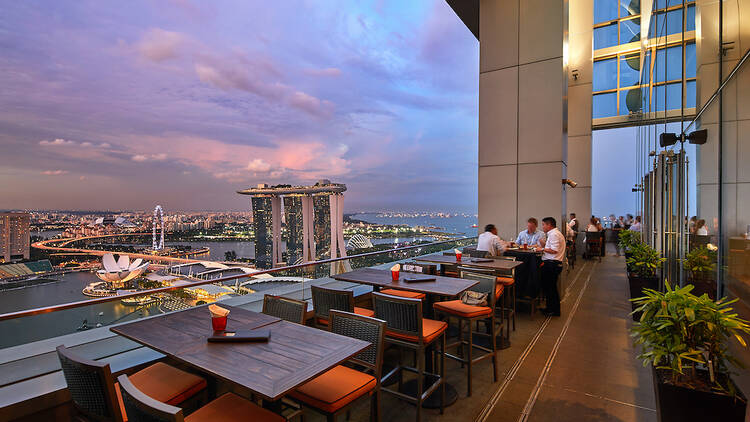 Level 33 rooftop bar in Singapore