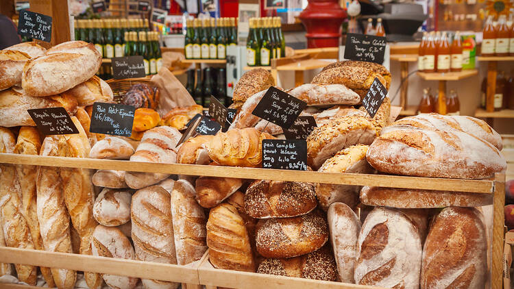 Bakery with bread