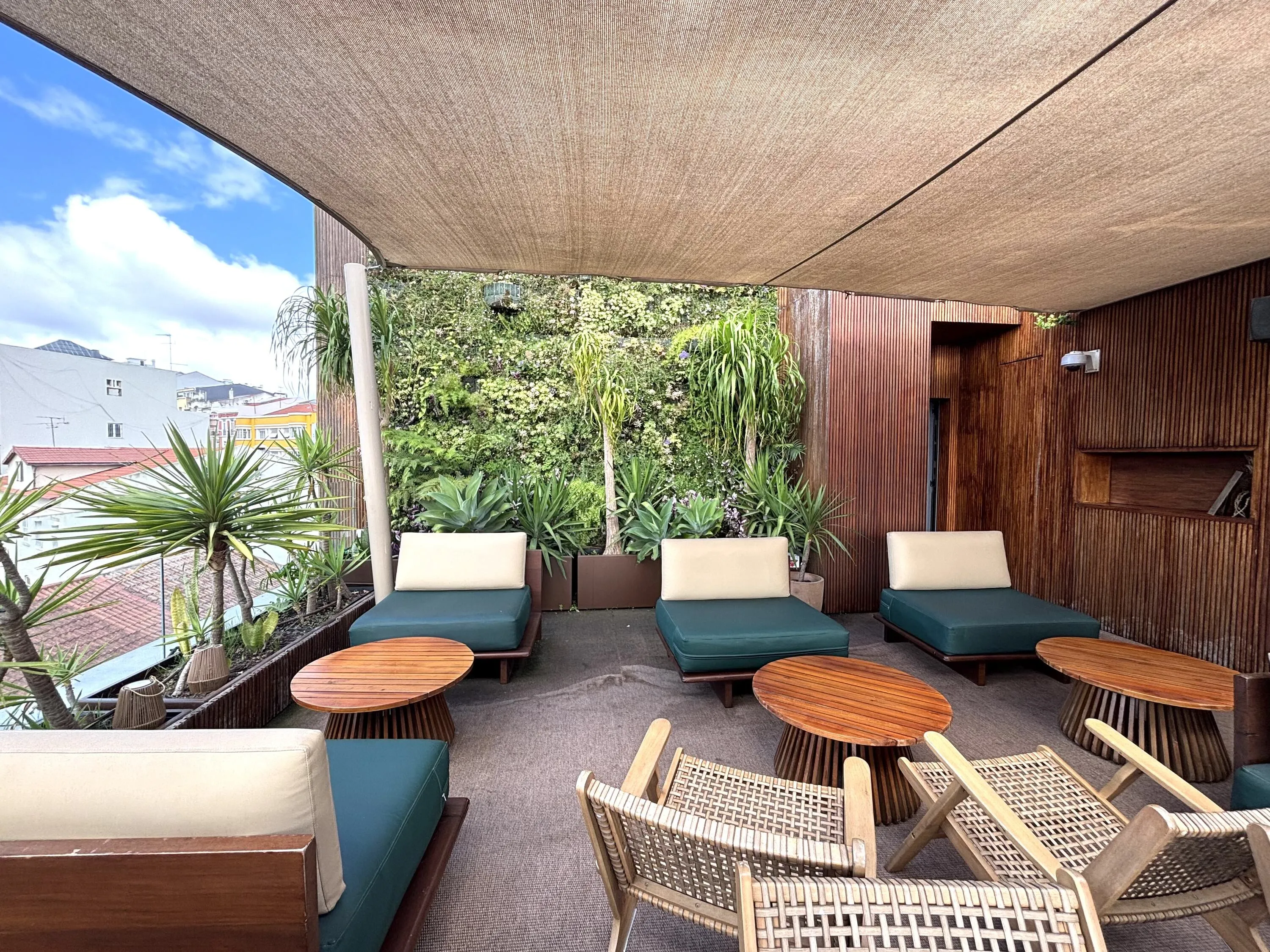 Terrace at The Vintage Lisbon