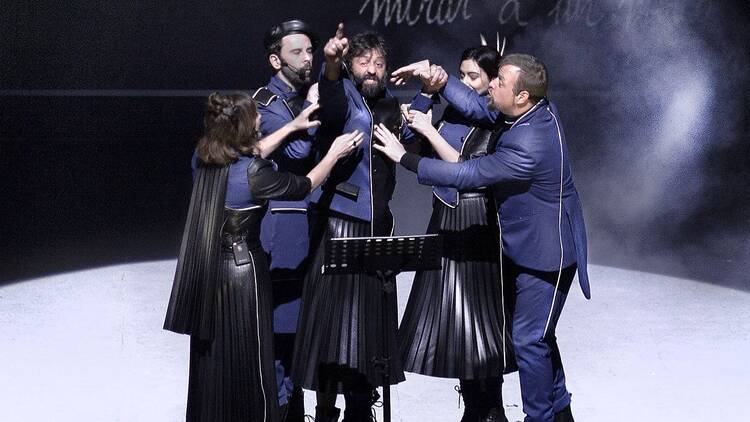 El que tropieza y no cae (Teatro Infanta Isabel). El que tropieza y no cae (Teatro Infanta Isabel).