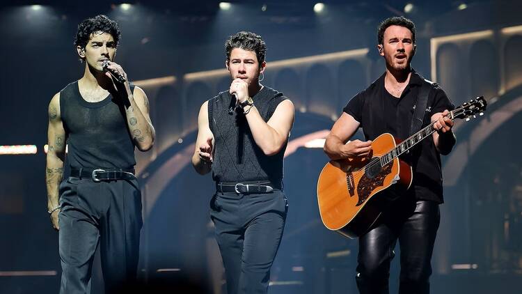 The Jonas Brothers on the JONAS20 tour