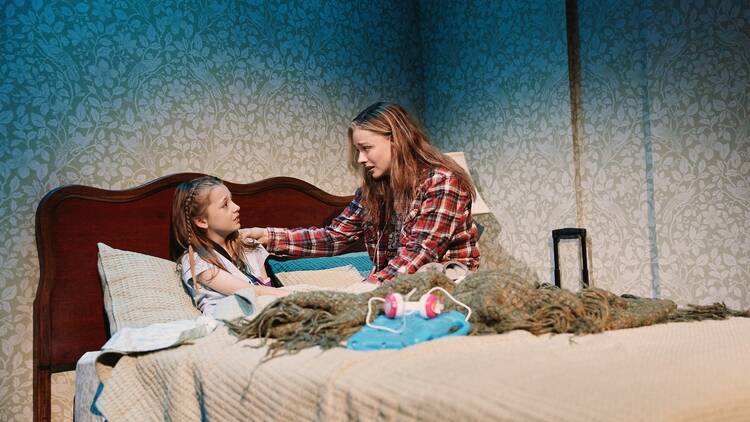 Chloë Grace Moretz and River Lipe-Smith in MCC Theater's 2025 production of Caroline