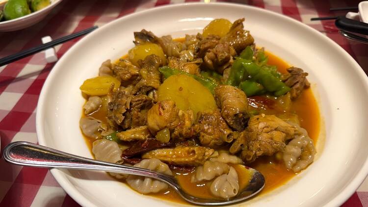 Xibei big plate chicken with oat noodles