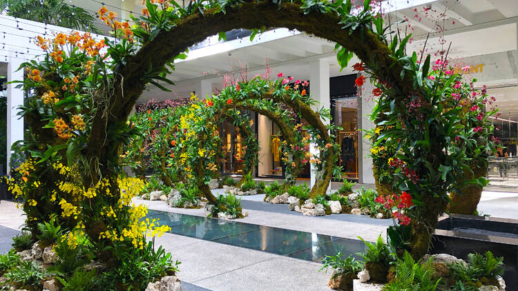 Snap a photo at "Moongates" by Lily Kwong at Bal Harbour Shops