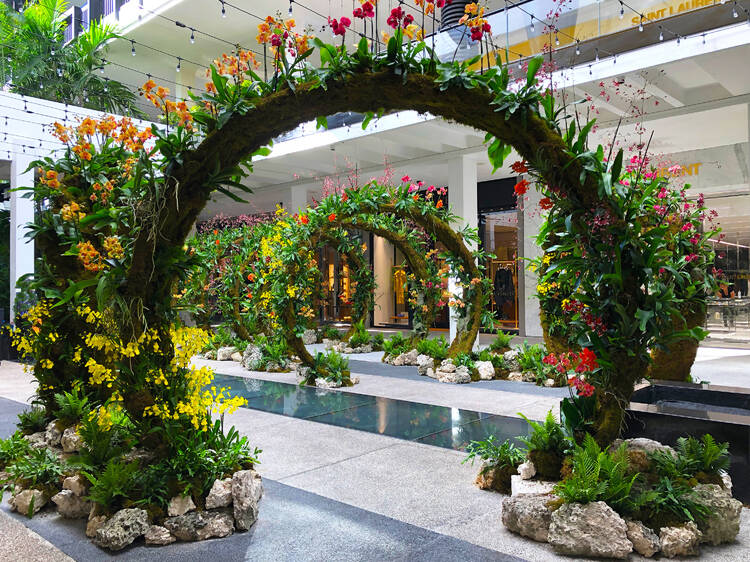Snap a photo at "Moongates" by Lily Kwong at Bal Harbour Shops