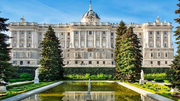 El Palacio Real desde los Jardines de Sabatini