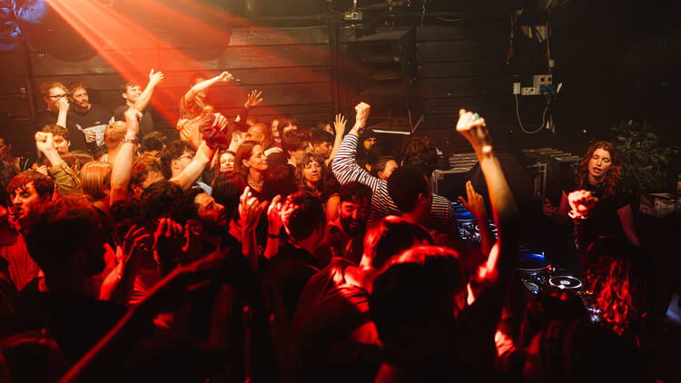 A packed dancefloor at Corsica Studios