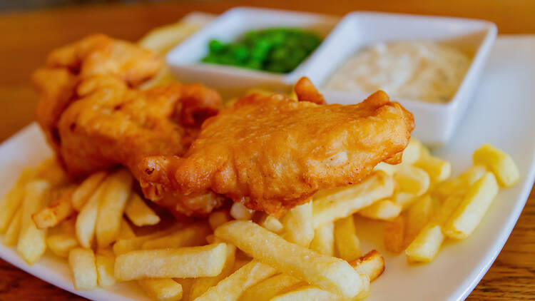 Fish and chip shop, London