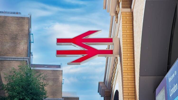 National Rail sign in London